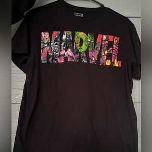 Marvel Black Graphic Tee - Short Sleeve